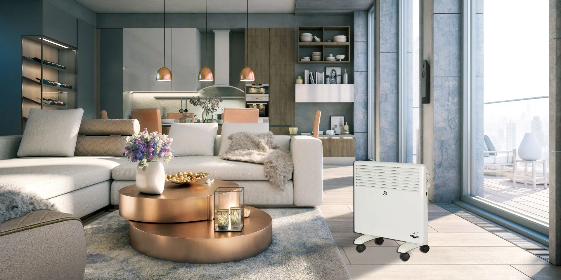 El Fuego Mobiler-Heizkonvektor 1000 W 6 El Fuego Mobiler-Heizkonvektor 1000 W – Bild 6