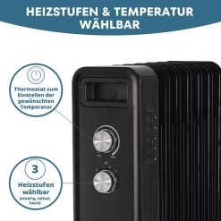 STAHLMANN Radiator ZR201 Schwarz 1500W -BRB-Lagertechnik Geschäft 8600153300 3941 prod 003