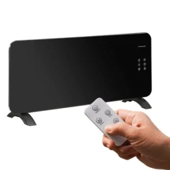 STAHLMANN Konvektor ZG2000 Schwarz Mit Glasfront