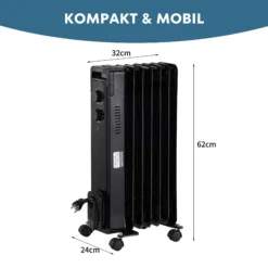 STAHLMANN Radiator ZR17 Schwarz 1500W -BRB-Lagertechnik Geschäft 8600153300 3978 prod 005