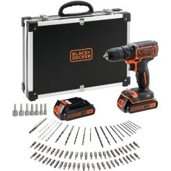 Black & Decker BLACK+DECKER Bohrschrauber Akku-Bohrschrauber BDCDC18BAFC, 18Volt