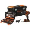 Black & Decker BLACK+DECKER Schlagbohrschrauber Akku-Schlagbohrschrauber BDCHD18S1KA, 18Volt