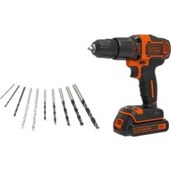 Black & Decker BLACK+DECKER Schlagbohrschrauber Akku-Schlagbohrschrauber BDGHD18KA, 18Volt