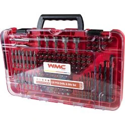 WMC TOOLS Bitkasten Bohrer Bitset Bitsatz Profi Bit Set Werkzeugset Heimwerker 120-teilig Haushalts Werkzeug Set Stecknuss Bits -BRB-Lagertechnik Geschäft 8600290900 30494 prod 003