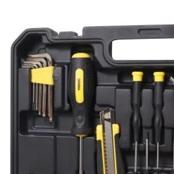 WMC Tools Werkzeugkoffer 104-teilig Werkzeug Handwerker Steckschlüsselsatz Heimwerker Zange Cuttermesser Schraubendreher Multifunkionswerkzeug -BRB-Lagertechnik Geschäft 8600290900 31700 prod 004