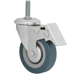 Eyepower 1 Stück 360° Lenkrolle 75mm - M10 Möbelrollen Schwerlastrollen Mit Gewinde