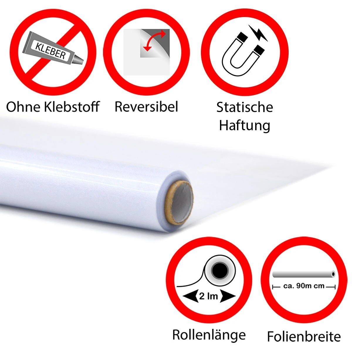 Eyepower Sichtschutz Fensterfolie 90x200 Cm Milchglasfolie Blickdicht Sonnenschutz 4 Eyepower Sichtschutz Fensterfolie 90x200 Cm Milchglasfolie Blickdicht Sonnenschutz – Bild 4