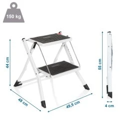 Klappleiter SOLID W1 Stahl Hjh OFFICE -BRB-Lagertechnik Geschäft 8600313100 801200 prod 005