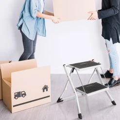 Klappleiter SOLID W1 Stahl Hjh OFFICE -BRB-Lagertechnik Geschäft 8600313100 801200 prod 006