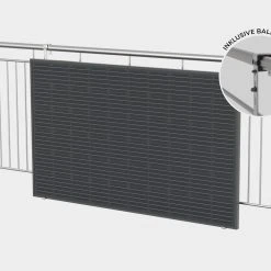 EET Solaranlage LightMate Balkonkraftwerk - Plug-in Photovoltaik Mit Schukokabel