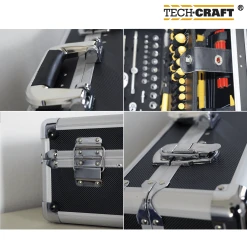 TECH-CRAFT® Werkzeugkoffer 130 Tlg. Heimwerker-Set Werkzeugtasche Werkstattkoffer -BRB-Lagertechnik Geschäft 8600335800 52418 prod 003