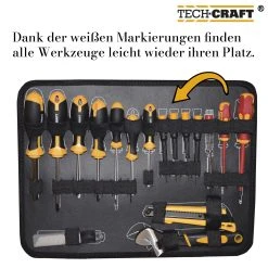 TECH-CRAFT® Werkzeugkoffer 130 Tlg. Heimwerker-Set Werkzeugtasche Werkstattkoffer -BRB-Lagertechnik Geschäft 8600335800 52418 prod 005