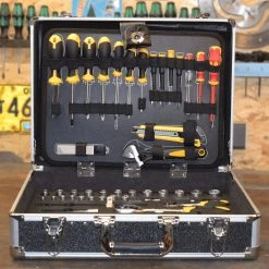 TECH-CRAFT® Werkzeugkoffer 130 Tlg. Heimwerker-Set Werkzeugtasche Werkstattkoffer -BRB-Lagertechnik Geschäft 8600335800 52418 prod 006