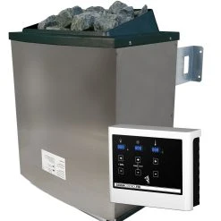 Karibu Saunaofen 9 KW SET Mit Steinen Und Steuerung Easy Finnisch