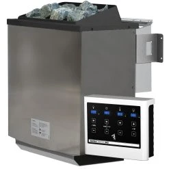 Karibu Saunaofen 9KW Bio SET Mit Steinen Und Steuergerät Bio-Easy