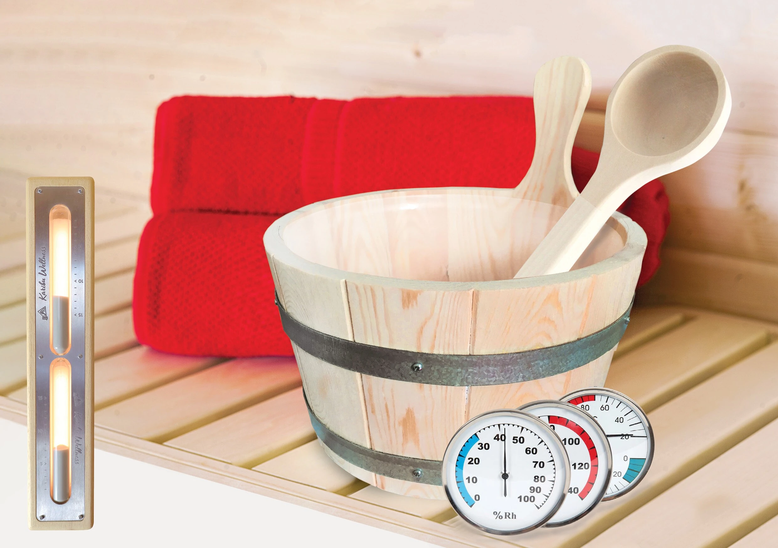 Karibu Saunazubehör SET Einsteigerset 1 Karibu Saunazubehör SET Einsteigerset