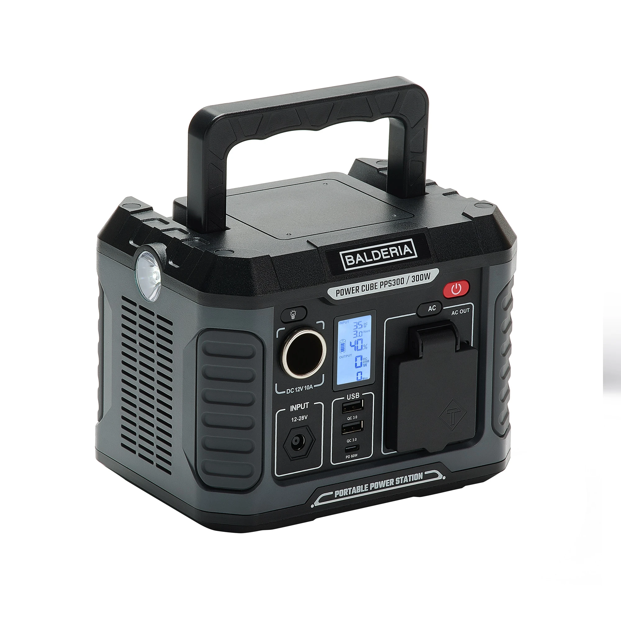 BALDERIA Stromgenerator Power Cube PPS300 Tragbare Powerstation 231Wh 1 BALDERIA Stromgenerator Power Cube PPS300 Tragbare Powerstation 231Wh