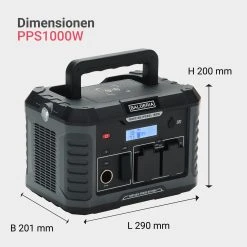 BALDERIA Stromgenerator Power Cube PPS1000 Tragbare Powerstation 933Wh -BRB-Lagertechnik Geschäft 8600335800 55004 prod 005