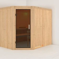 Karibu Sauna "Krimmler" SET Naturbelassen Ohne Ofen