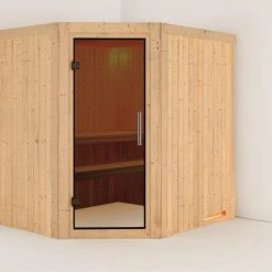 Karibu Sauna "Mitchell" SET Naturbelassen Ohne Ofen