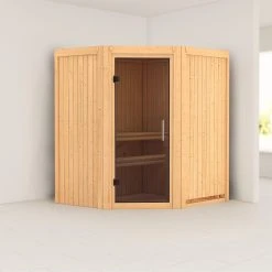 Karibu Sauna "Ruacana" SET Naturbelassen Ohne Ofen