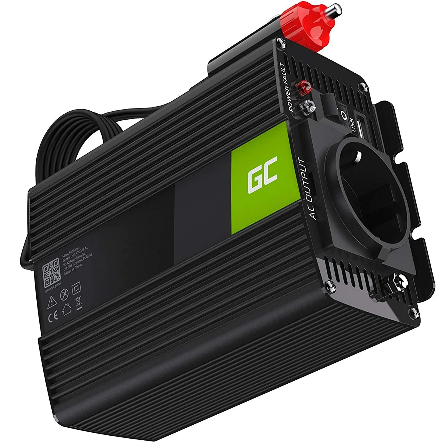 Green Cell Kfz-Spannungswandler 12V 150W Wechselrichter 150W 1 Green Cell Kfz-Spannungswandler 12V 150W Wechselrichter 150W