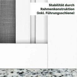 Nematek® Insektenschutz Rollo Für Türen - Mückenschutz Fliegengitter Rollo Mit Aluminium Rahmen Für Balkontür -BRB-Lagertechnik Geschäft 8600340800 22710 prod 003