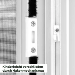 Nematek® Insektenschutz Rollo Für Türen - Mückenschutz Fliegengitter Rollo Mit Aluminium Rahmen Für Balkontür -BRB-Lagertechnik Geschäft 8600340800 22710 prod 006
