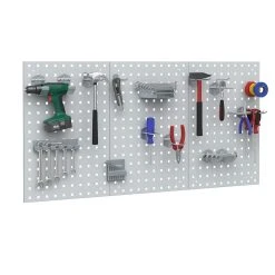 Oskar-Store Oskar -Store Werkstatteinrichtung Lochwand Werkbank Werkzeugwand Werkstatt Grau