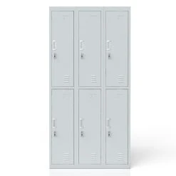 Oskar Schließfachschrank Spind Metall Schrank Metallspind Umkleideschrank 6 Fächer