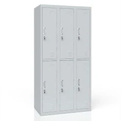 Oskar Schließfachschrank Spind Metall Schrank Metallspind Umkleideschrank 6 Fächer -BRB-Lagertechnik Geschäft 8600343700 19619 prod 003