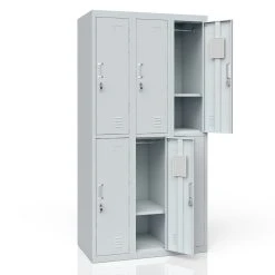 Oskar Schließfachschrank Spind Metall Schrank Metallspind Umkleideschrank 6 Fächer -BRB-Lagertechnik Geschäft 8600343700 19619 prod 004