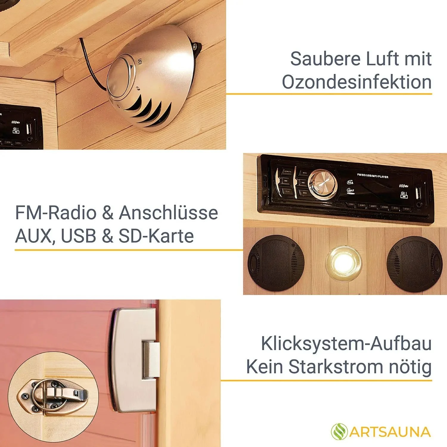 Artsauna Infrarotkabine Nyborg S90V Vollspektrumstrahler & Ambiente LED Beleuchtung – Kabine Für 1 5 Artsauna Infrarotkabine Nyborg S90V Vollspektrumstrahler & Ambiente LED Beleuchtung – Kabine Für 1 – Bild 5