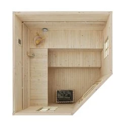 Artsauna Gartensauna Eldur Mit Ofen, Licht & Zubehör – Holz Saunahaus Für 5 Personen – Outdoor Sauna -BRB-Lagertechnik Geschäft 8600348200 18707 prod 006