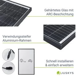 Juskys RISEN Solarpanel RSM40-8-410M Mit 410 Watt - Balkonkraftwerk Solarmodul - Verkauf Nur An Endverbraucher -BRB-Lagertechnik Geschäft 8600348200 20827 prod 005