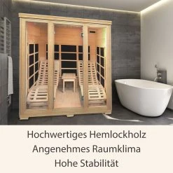 Artsauna Infrarotkabine Wärmekabine Billund Flächenstrahler & Hemlockholz -BRB-Lagertechnik Geschäft 8600348200 48797799 prod 003
