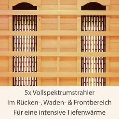 Artsauna Infrarotkabine Wärmekabine Oslo Mit Vollspektrumstrahlern & Hemlockholz -BRB-Lagertechnik Geschäft 8600348200 52728126 prod 003