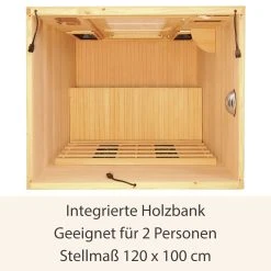 Artsauna Infrarotkabine Wärmekabine Oslo Mit Vollspektrumstrahlern & Hemlockholz -BRB-Lagertechnik Geschäft 8600348200 52728126 prod 004