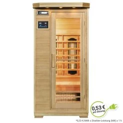 Artsauna Infrarotkabine Wärmekabine Trondheim Mit Vollspektrumstrahlern & Hemlockholz