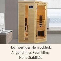 Artsauna Infrarotkabine Wärmekabine Kolding Mit Triplex-Heizsystem & Hemlockholz -BRB-Lagertechnik Geschäft 8600348200 54964072 prod 003