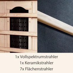 Artsauna Infrarotkabine Wärmekabine Kolding Mit Triplex-Heizsystem & Hemlockholz -BRB-Lagertechnik Geschäft 8600348200 54964072 prod 004