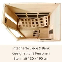 Artsauna Infrarotkabine Wärmekabine Kolding Mit Triplex-Heizsystem & Hemlockholz -BRB-Lagertechnik Geschäft 8600348200 54964072 prod 005