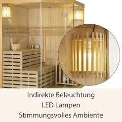 Artsauna Saunakabine Espoo150 Premium Mit Harvia Ofen – 3 Personen – Hemlock Holz & Glasfront 10 Artsauna Saunakabine Espoo150 Premium Mit Harvia Ofen – 3 Personen – Hemlock Holz & Glasfront -BRB-Lagertechnik Geschäft 8600348200 74518977 prod 005