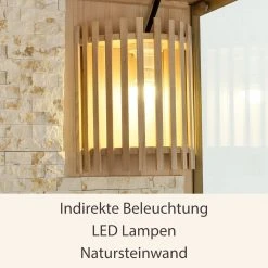 Artsauna Saunakabine Espoo200 Premium Naturstein-Wand – 5 Personen – Harvia Ofen & Hemlock Holz -BRB-Lagertechnik Geschäft 8600348200 74518982 prod 005