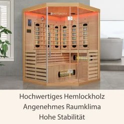 Artsauna Infrarotkabine Kiruna150 Dual Technologie – 8 Vollspektrumstrahler & 1 Flächenstrahler -BRB-Lagertechnik Geschäft 8600348200 74542161 prod 003