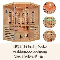 Artsauna Infrarotkabine Kiruna150 Dual Technologie – 8 Vollspektrumstrahler & 1 Flächenstrahler -BRB-Lagertechnik Geschäft 8600348200 74542161 prod 006