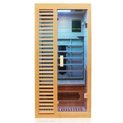 Dewello Infrarotkabine Infrarotsauna HAMLIN 90cm X 90cm Inkl. Keramikstrahler, Karbon Bodenstrahler -BRB-Lagertechnik Geschäft 8600355400 2120 prod 006