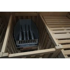 Dewello Finnische Traditionelle Sauna SARNIA 180cm X 140cm Inkl. 6 KW Harvia Ofen, Inkl. Komplettem Zubehör -BRB-Lagertechnik Geschäft 8600355400 2140 prod 006