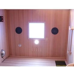 Dewello Infrarotkabine Infrarotsauna HAMLIN 130cm X 105cm Inkl. Keramikstrahler, Karbon Bodenstrahler -BRB-Lagertechnik Geschäft 8600355400 2386 prod 006