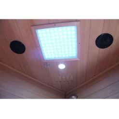 Dewello Infrarotkabine Infrarotsauna LAKEFIELD 140cm X 140cm Inkl. Vollspektrumstrahler, Bodenstrahler -BRB-Lagertechnik Geschäft 8600355400 2468 prod 004